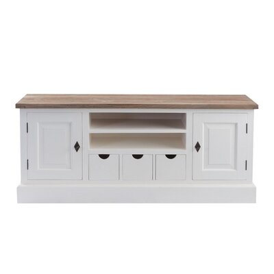 TV-Board Brighton 150x40x65cm white&natural