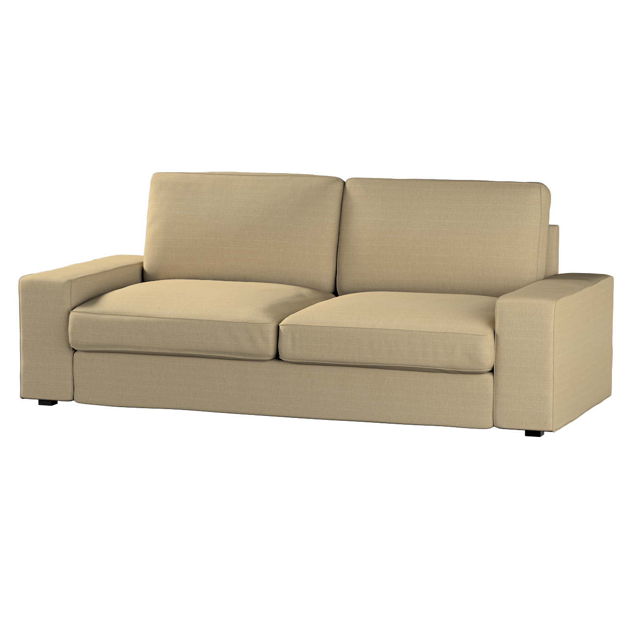 Bezug für Kivik 3-er Bettsofa, dunkelbeige, Kivik 3-er Bettsofabezug, Livin günstig online kaufen