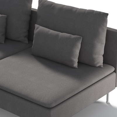 Söderhamn betræk 3-personers sektion 186 X 99 X 83 CM fra kollektionen Etna, Stof: 705-35