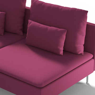 Söderhamn betræk 3-personers sektion 186 X 99 X 83 CM fra kollektionen Cotton Panama, Stof: 702-32