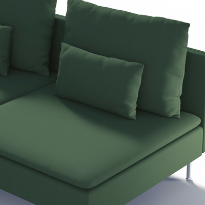 Söderhamn betræk 3-personers sektion 186 X 99 X 83 CM fra kollektionen Cotton Panama, Stof: 702-51