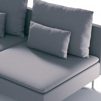 Söderhamn betræk 3-personers sektion 186 X 99 X 83 CM fra kollektionen Cotton Panama, Stof: 702-46