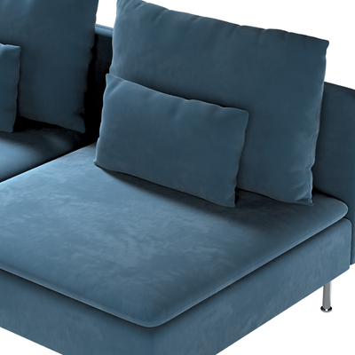Söderhamn betræk 3-personers sektion 186 X 99 X 83 CM fra kollektionen Velvet, Stof: 704-16