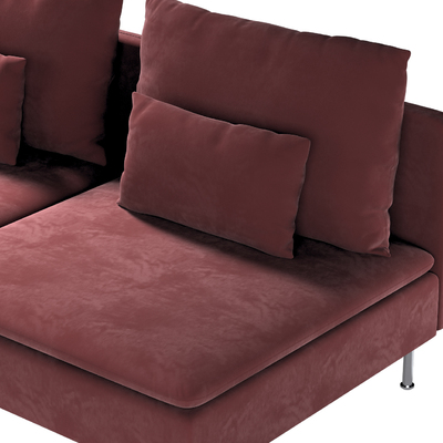 Söderhamn betræk 3-personers sektion 186 X 99 X 83 CM fra kollektionen Velvet, Stof: 704-37