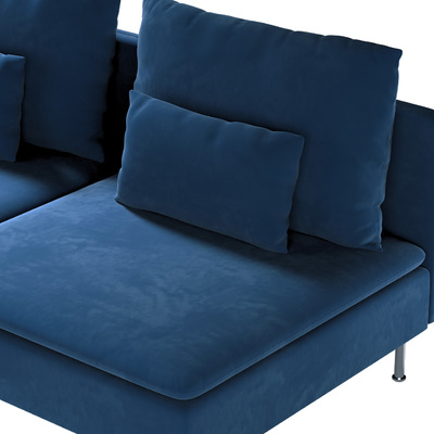 Söderhamn betræk 3-personers sektion 186 X 99 X 83 CM fra kollektionen Velvet, Stof: 704-29