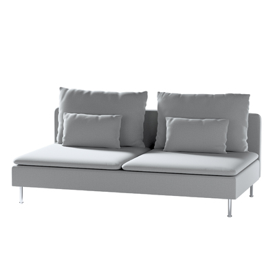 Söderhamn 3-seater section, dark grey, 705-42, 186 x 99 x 83 cm