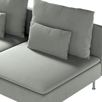 Ikea Söderhamn trivietei sofai užvalkalas Ikea Söderhamn moduliniai trivietei sofai užvalkalas kolekcijoje Living Velvet, audinys: 704-58