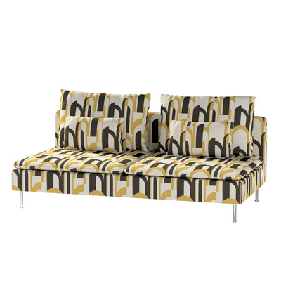 Söderhamn betræk 3-personers sektion 186 X 99 X 83 CM fra kollektionen Cosy Home, Stof: 145-08