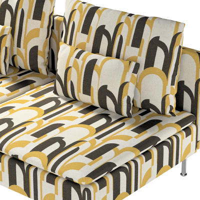 Söderhamn betræk 3-personers sektion 186 X 99 X 83 CM fra kollektionen Cosy Home, Stof: 145-08