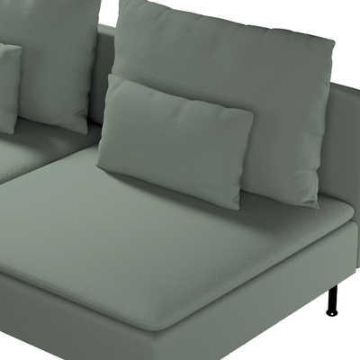 Söderhamn betræk 3-personers sektion 186 X 99 X 83 CM fra kollektionen Teddy, Stof: 702-85