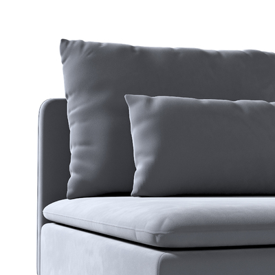 Pokrowiec na moduł Söderhamn 1-osobowy 93 x 99 x 83 cm w kolekcji Velvet, tkanina: 704-12