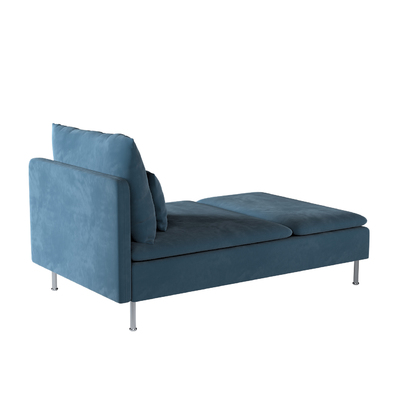 Söderhamn betræk chaiselong 93 X 151 X 83 CM fra kollektionen Velvet, Stof: 704-16