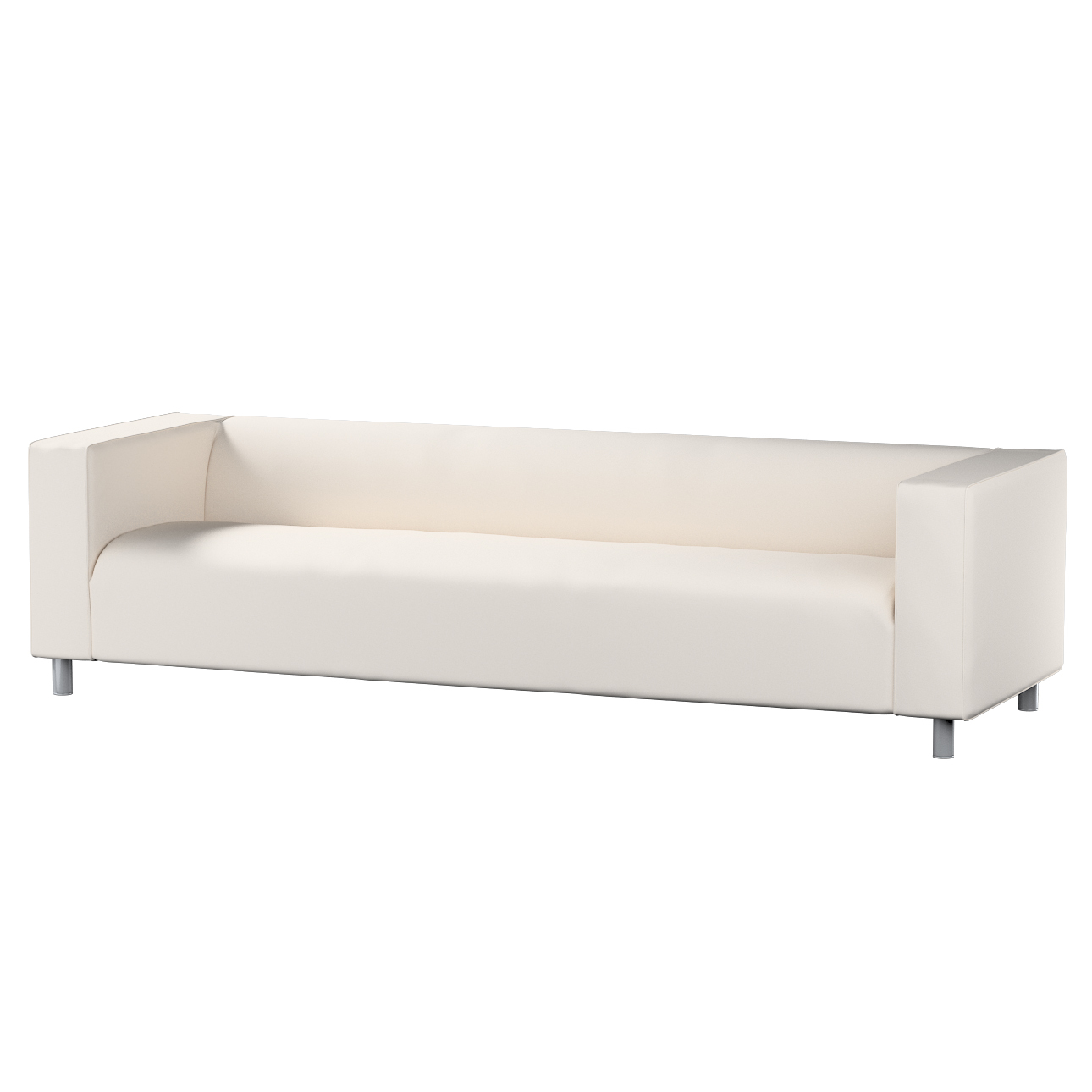 Bezug für Klippan 4-Sitzer Sofa, naturweiß, Bezug für Klippan 4-Sitzer, Etn günstig online kaufen