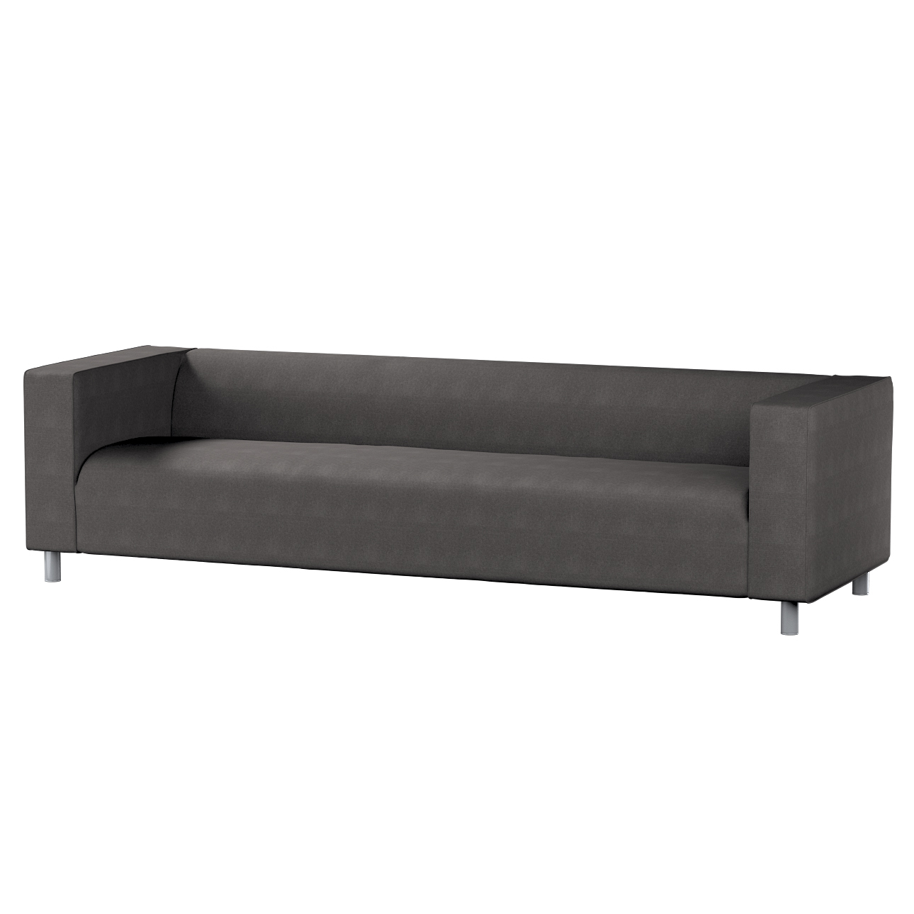 Bezug für Klippan 4-Sitzer Sofa, dunkelgrau, Bezug für Klippan 4-Sitzer, Et günstig online kaufen