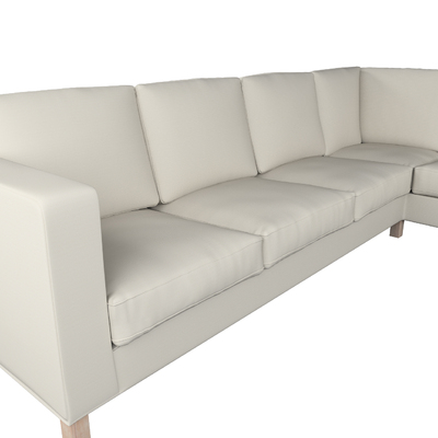 Karlanda betræk hjørnesofa, venstre (før 2008 Karlstad) 217 X 275 X 66 CM fra kollektionen Cotton Panama, Stof: 702-45