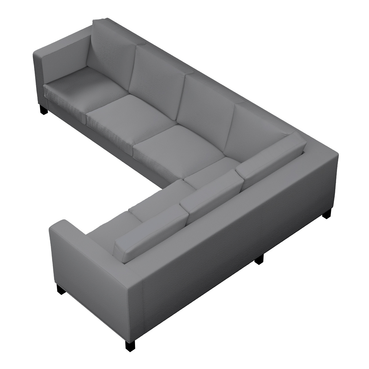 Bezug für Karlanda Sofa Ecke links, grau, 36cm x 30cm x 50cm, Bouclé (702-8 günstig online kaufen