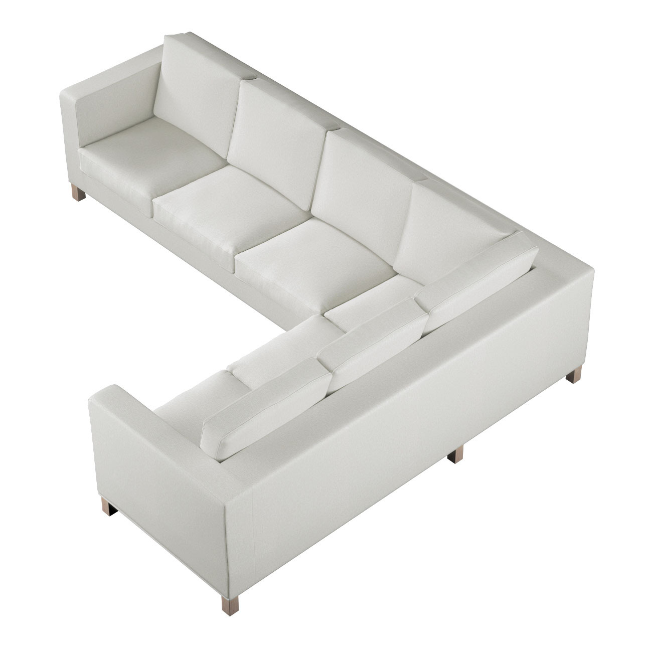 Bezug für Karlanda Sofa Ecke links, creme, 36cm x 30cm x 50cm, Amsterdam (7 günstig online kaufen