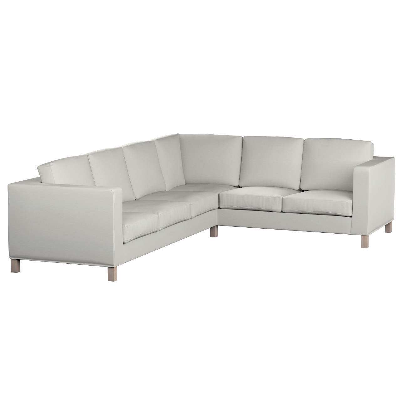 Bezug für Karlanda Sofa Ecke links, mittelgrau, 36cm x 30cm x 50cm, Living günstig online kaufen