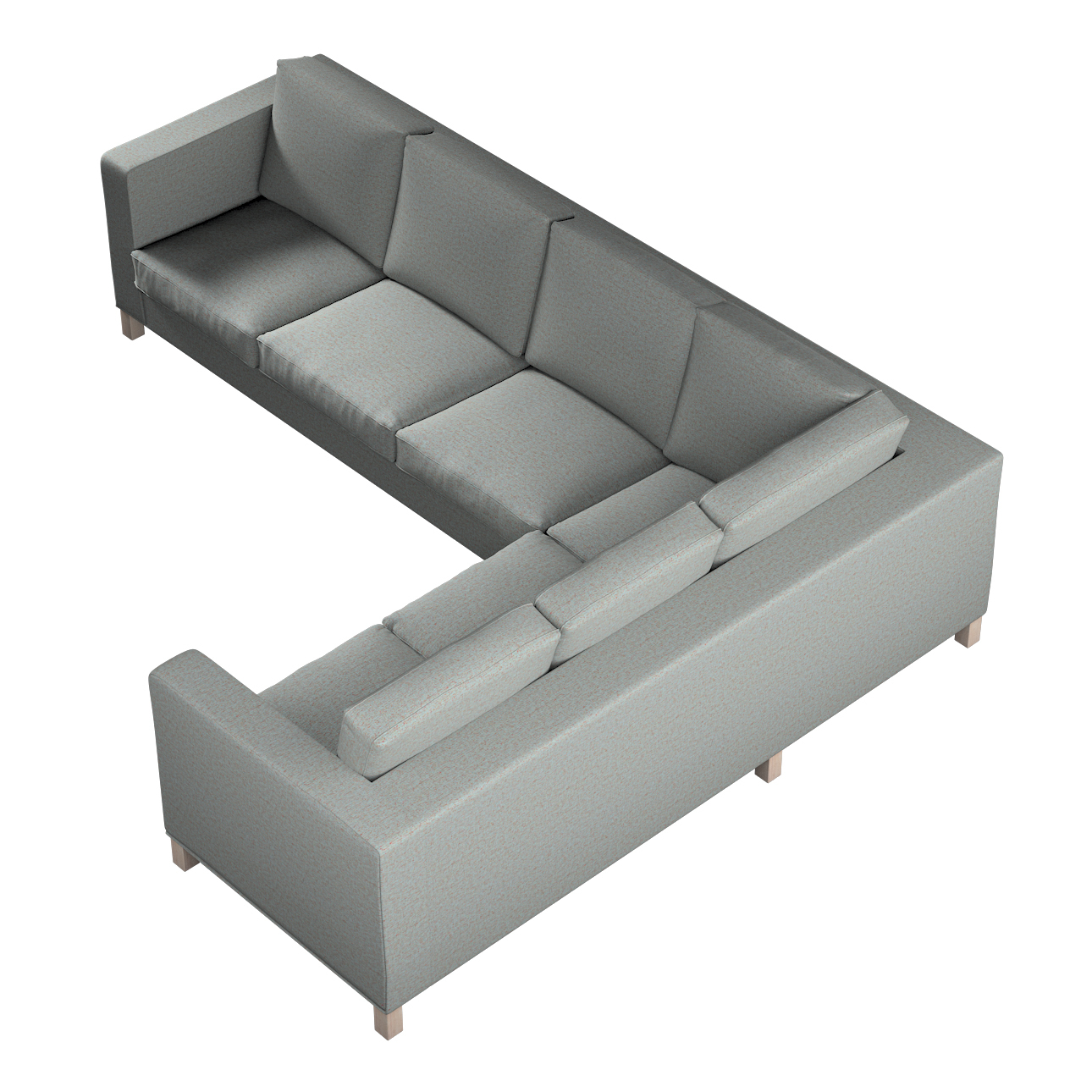 Bezug für Karlanda Sofa Ecke links, blau, 36cm x 30cm x 50cm, Madrid (162-3 günstig online kaufen