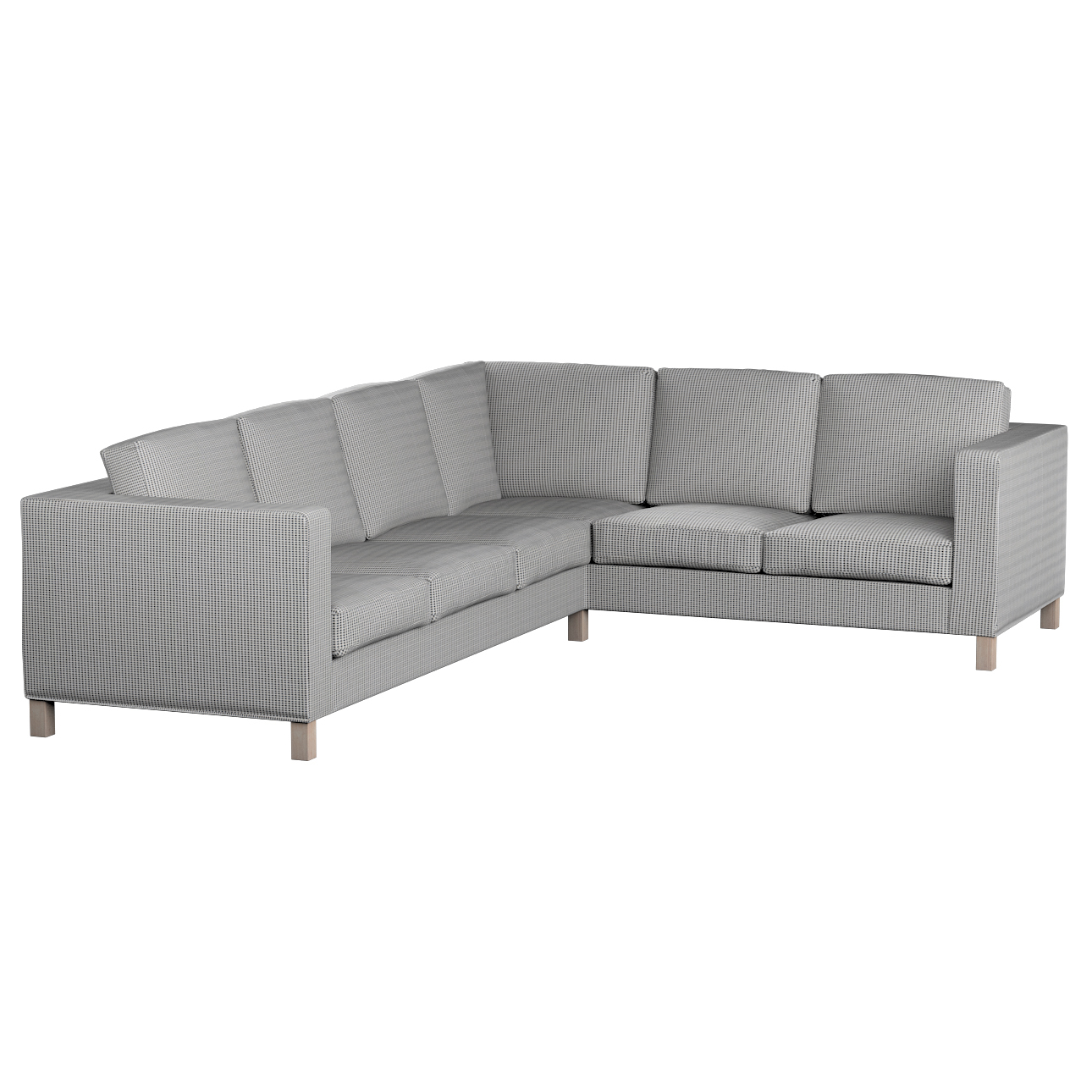 Bezug für Karlanda Sofa Ecke links, schwarz-beige, 36cm x 30cm x 50cm, Livi günstig online kaufen