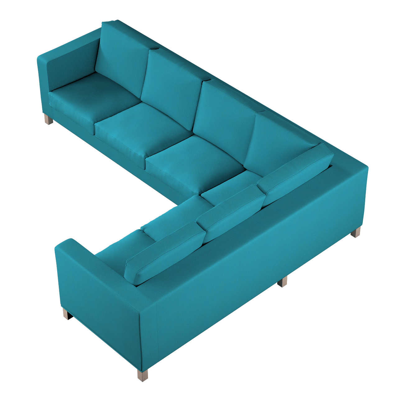 Bezug für Karlanda Sofa Ecke links, türkis, 36cm x 30cm x 50cm, Etna (705-1 günstig online kaufen