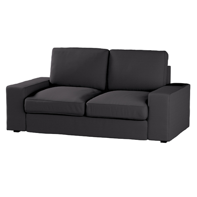 Kivik 2-seater sofa cover, graphite grey with a hint of brown, 702