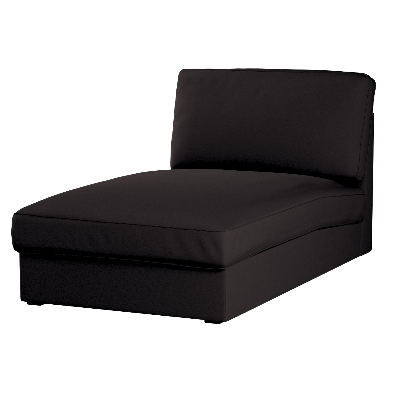 Dekoria Bezug für Kivik Recamiere Sofa, Kollektion Cotton Panama, schwarz