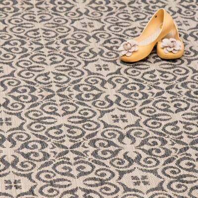 Dywan Modern Ethno sand/ antracite 200x290cm 200 x 290 cm