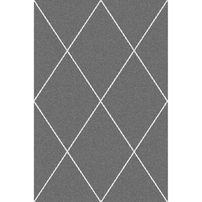 Royal Diamonds Dark Grey/Cream Area Rug 160x230cm