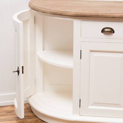 Komoda Brighton white&natural 170 x 52 x 87 cm