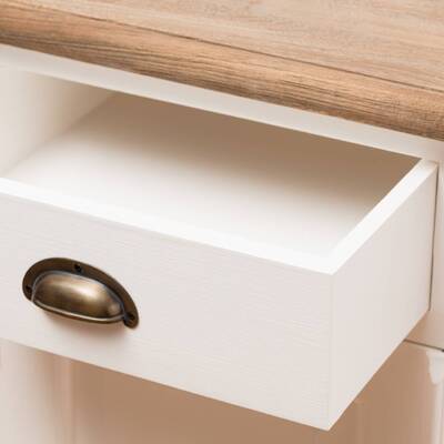 Komoda Brighton white&natural 170 x 52 x 87 cm