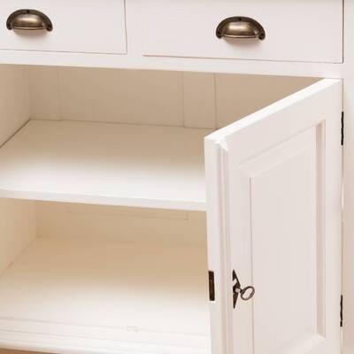 Komoda Brighton white&natural 170 x 52 x 87 cm