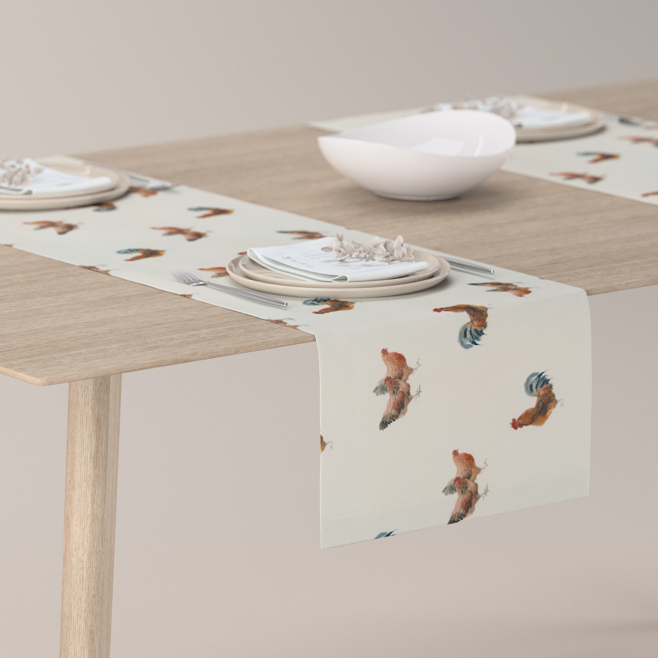 Tischläufer, braun-creme, 40 x 130 cm, Flowers (141-80) günstig online kaufen