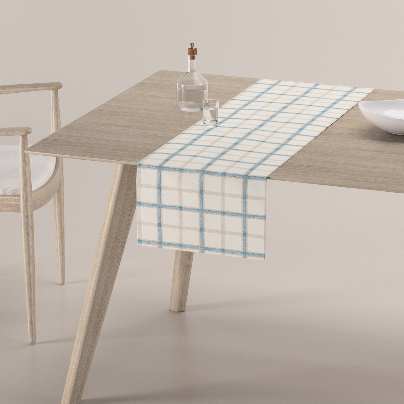 Tischläufer, blau-creme, 40 x 130 cm, Avinon (131-66) günstig online kaufen