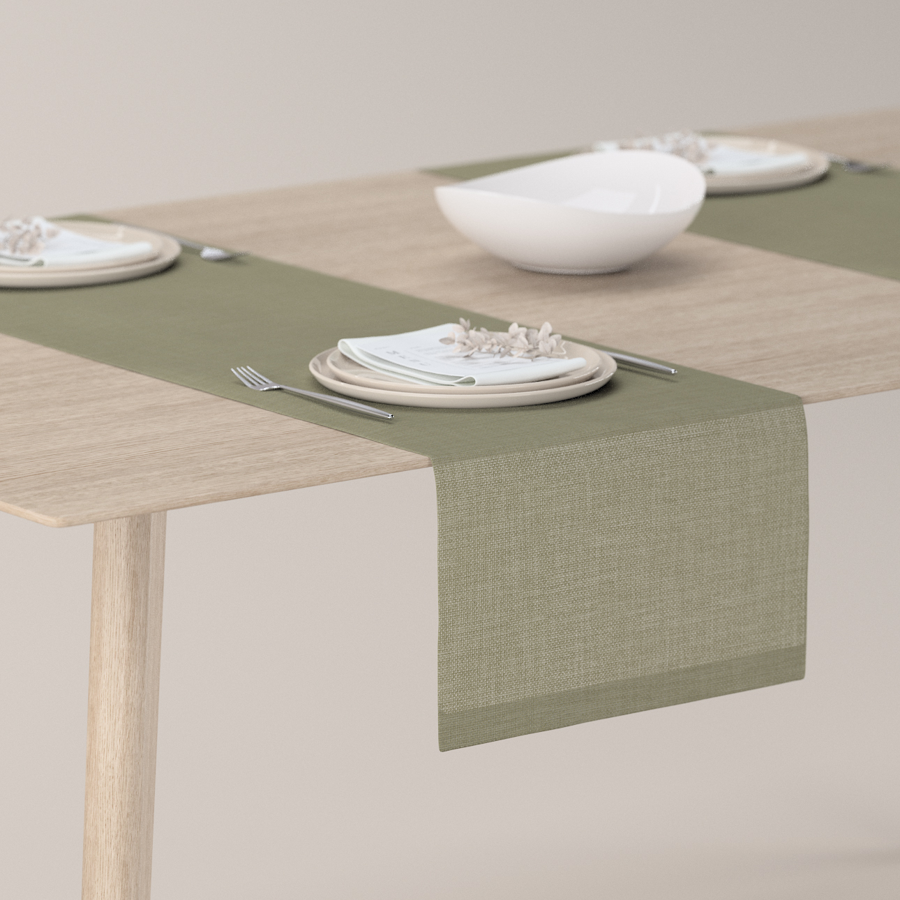 Tischläufer, olivgrün, 40 x 130 cm, Sensual Premium (144-43) günstig online kaufen