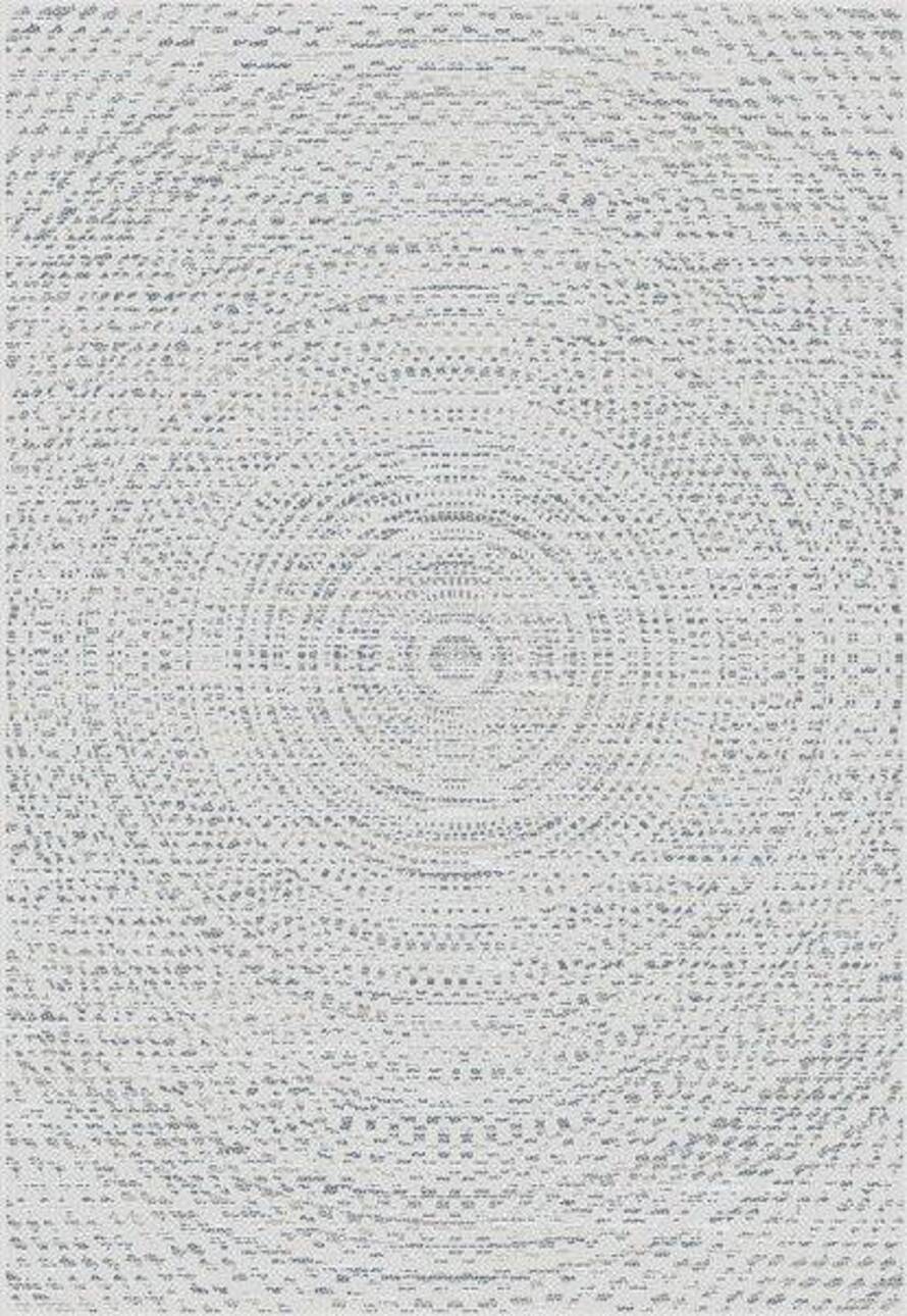 Dekoria Koberec Breeze Circles wool/cliff grey 200x290cm, 200 x 290 cm