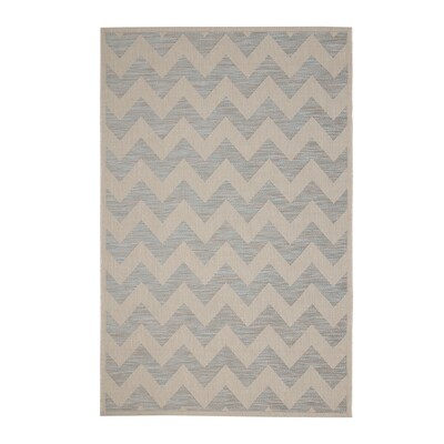 Koberec  Modern Chevron beige/ice blue 160x230 cm