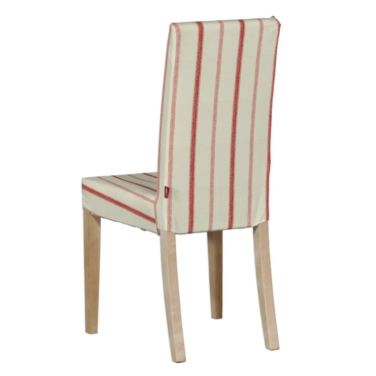 Harry chair cover, red stripes, ivory background, 12915, Harry chair