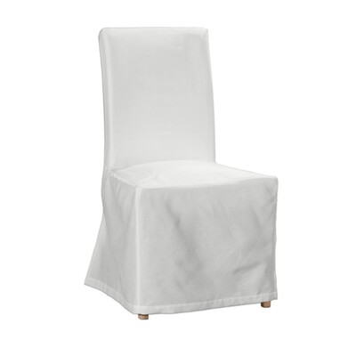 Floor length Henriksdal chair cover, white, 133-02, Henriksdal