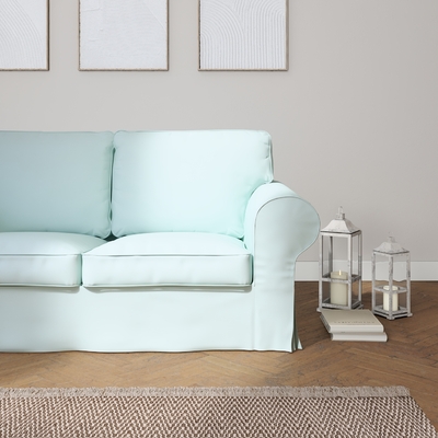 Light Blue Seater Sofa Ektorp 2-seater Sofa Cover, Pastel Blue