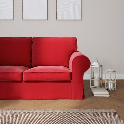 Housse canapé Ektorp 2 pl, non convertible 173 x 83 x 73 cm dans la collection Velvet, Tissu: 704-15