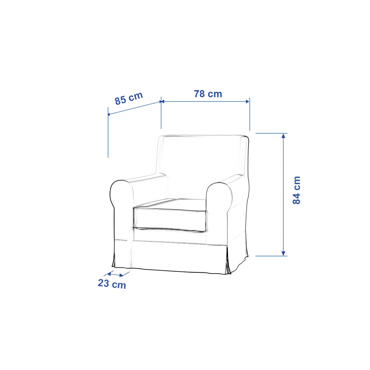 Potah na křeslo IKEA Ektorp Jennylund