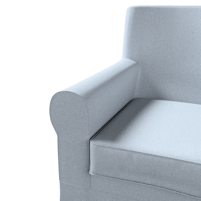 Ektorp Jennylund armchair cover, blue blend, 704-46, 78 x 85 x 84