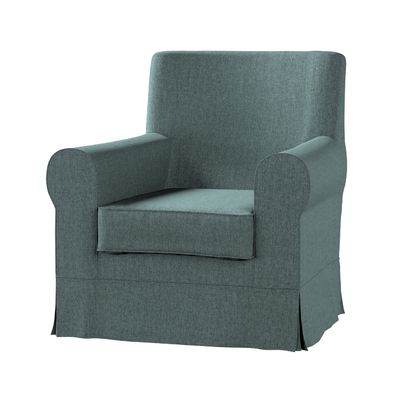 Ektorp Jennylund armchair cover, gray blue chenille, 704-85, 78 x