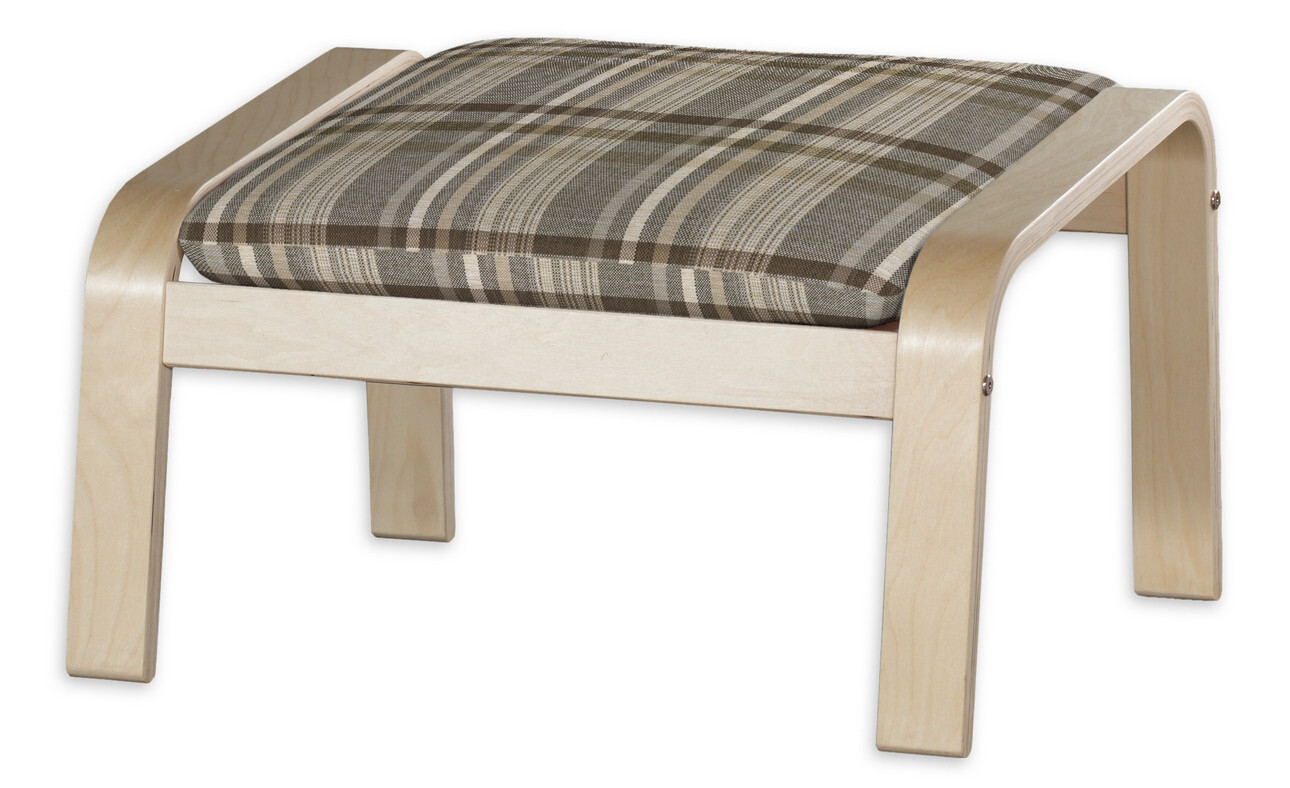 Bezug für Poäng Hocker, braun- beige, Hocker Poäng, Edinburgh (703-17) günstig online kaufen