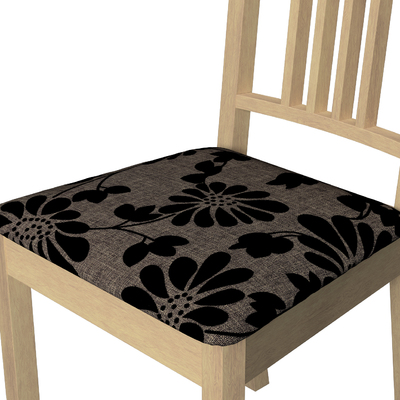 Borje chair seat pad cover brown black 162 10 Borje seat pad cover Dekoria