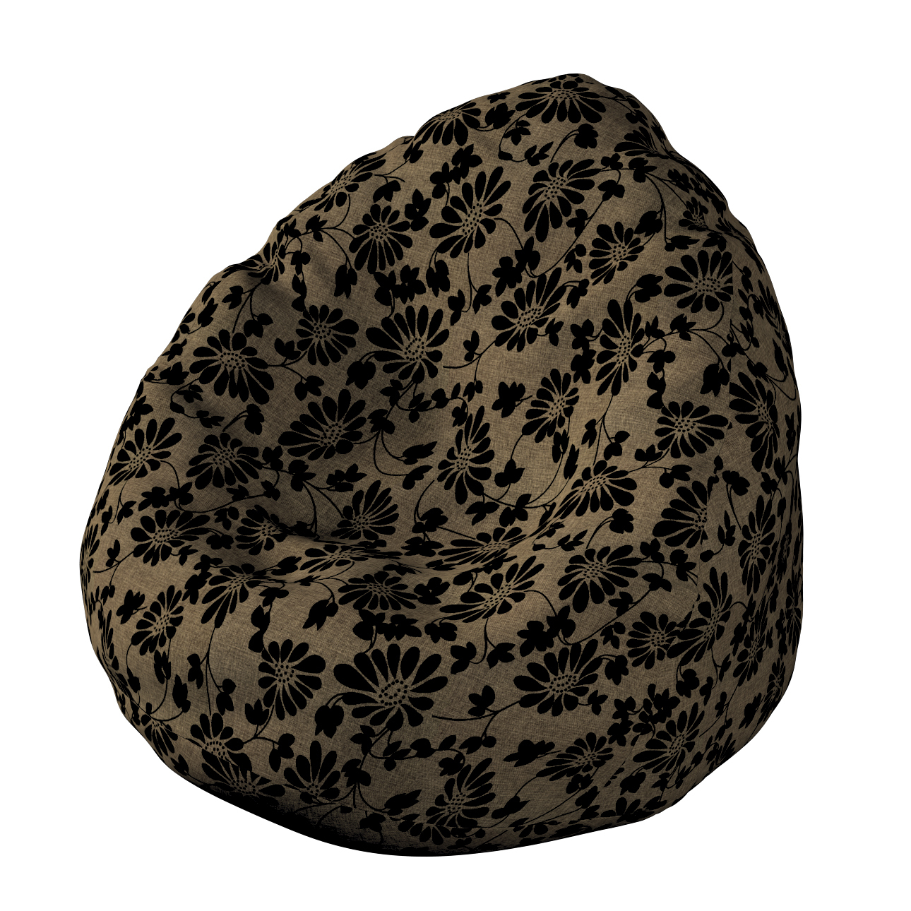 Bezug für Sitzsack, beige-schwarz, Bezug für Sitzsack Ø80 x 115 cm, Living günstig online kaufen