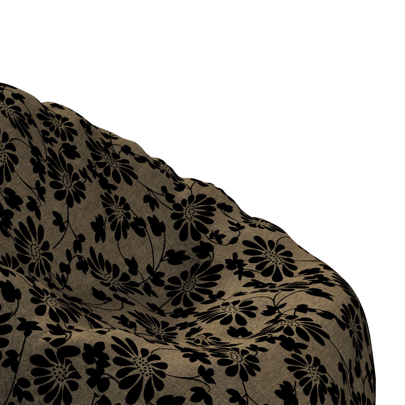 Bezug für Sitzsack, beige-schwarz, Bezug für Sitzsack Ø50 x 85 cm, Living I günstig online kaufen