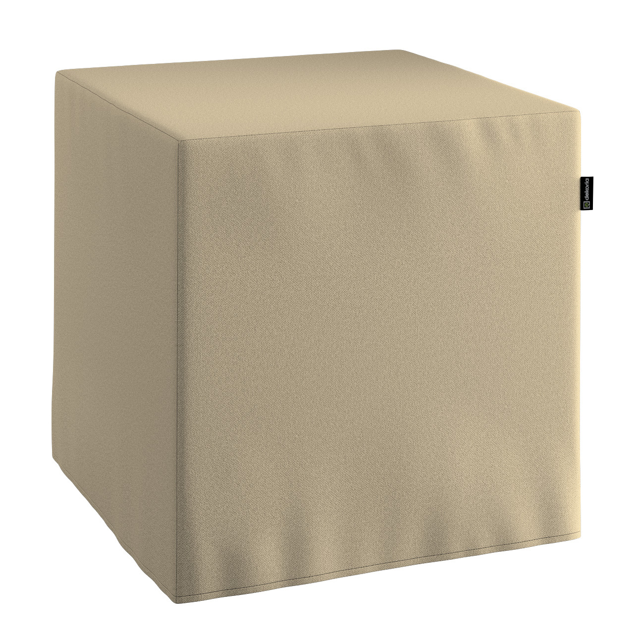 Bezug für Sitzwürfel, beige, Bezug für Sitzwürfel 40 x 40 x 40 cm, Living Loop (162-43)