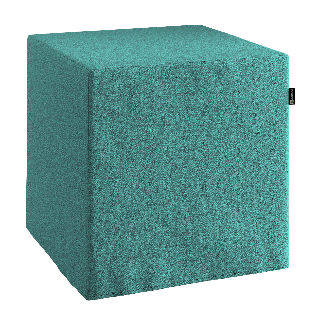 Bezug für Sitzwürfel, türkis, Bezug für Sitzwürfel 40 x 40 x 40 cm, Living Loop (162-56)